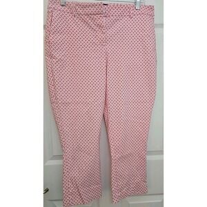 Cynthia Rowley Women's Capris Size 12 Pink/White
